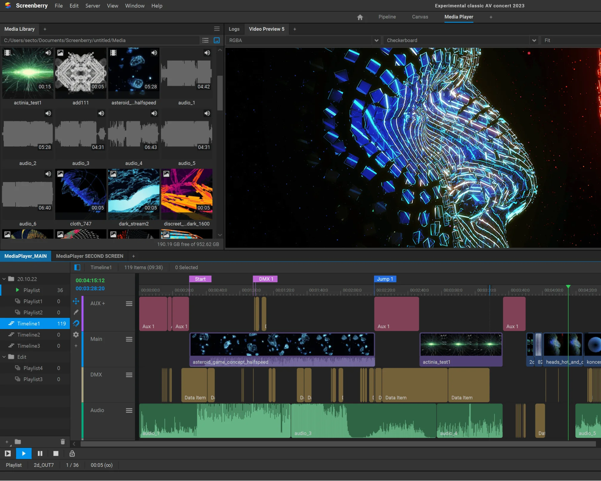 Scrennberry interface